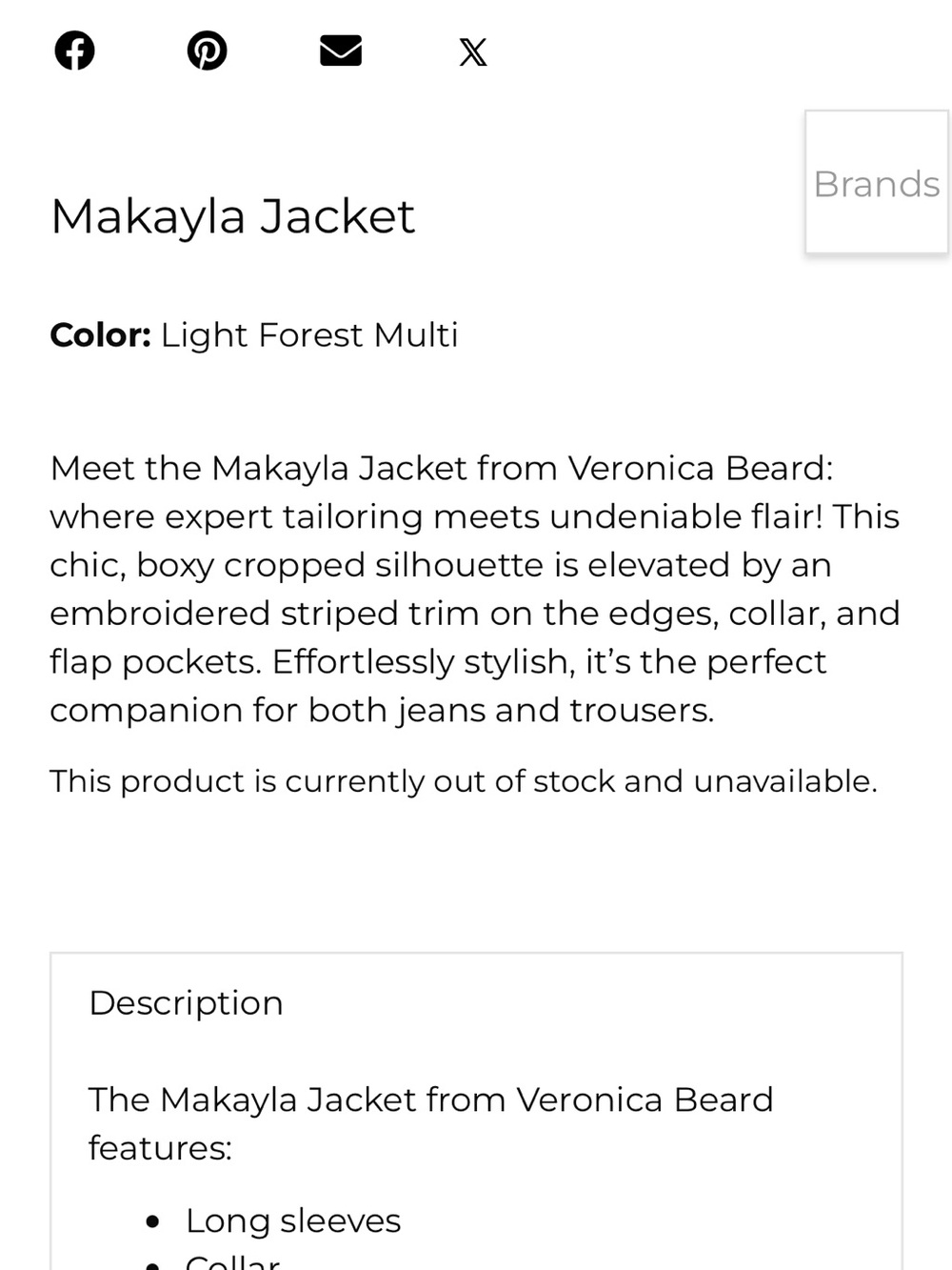 Veronica Beard Cropped Multi-Color Tweed Jacket with Contrast Trim - Picture 8 of 8